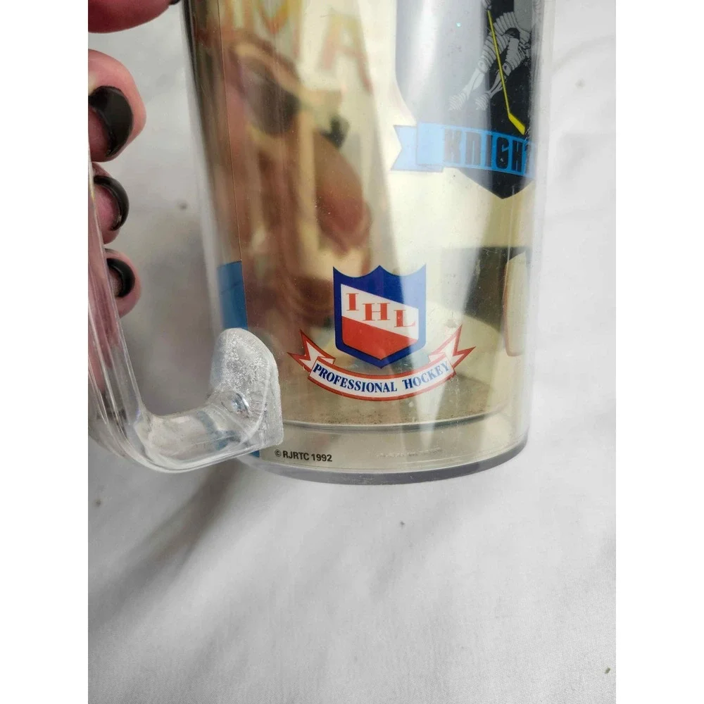 Vintage 1992 Joe Camel Atlanta Knights IHL Hockey Acrylic Mug Stein Plastic